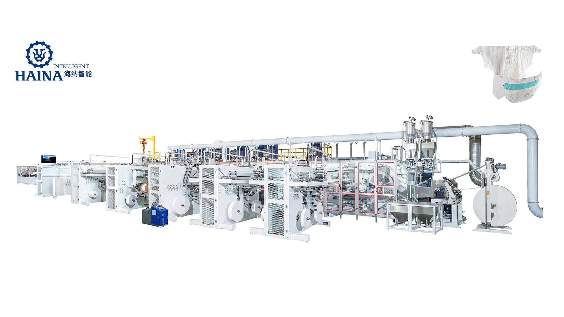 NK1000—全伺服环腰婴儿纸尿裤生产线