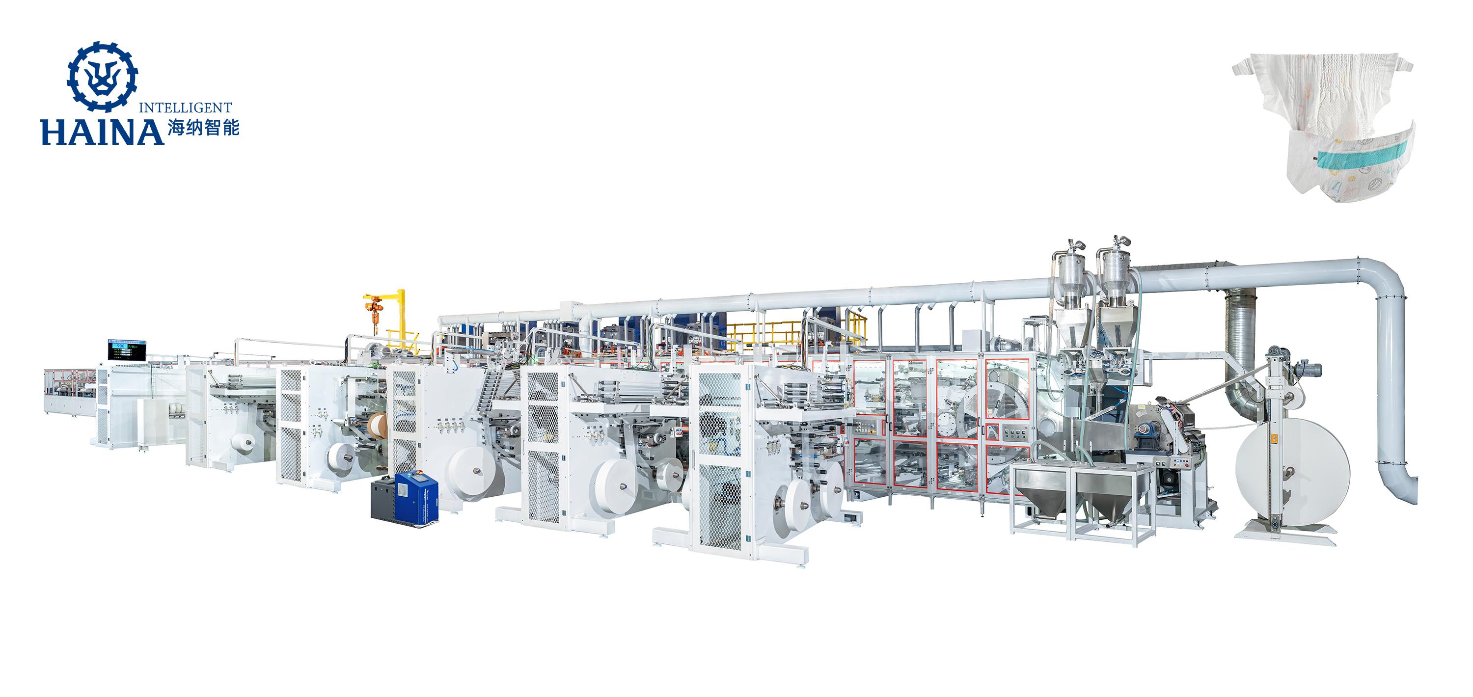 NK1000—全伺服环腰婴儿纸尿裤生产线